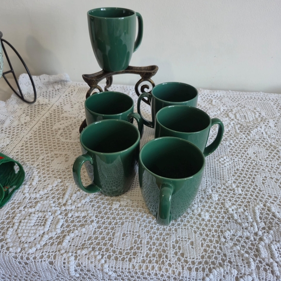 Green Ceramic Mug Set - Picture 1 of 6